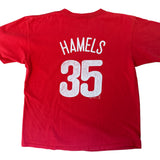 2008 Philadelphia Phillies Hamels #35 T-Shirt