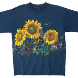 Vintage Sunflowers and Bugs T-Shirt Front