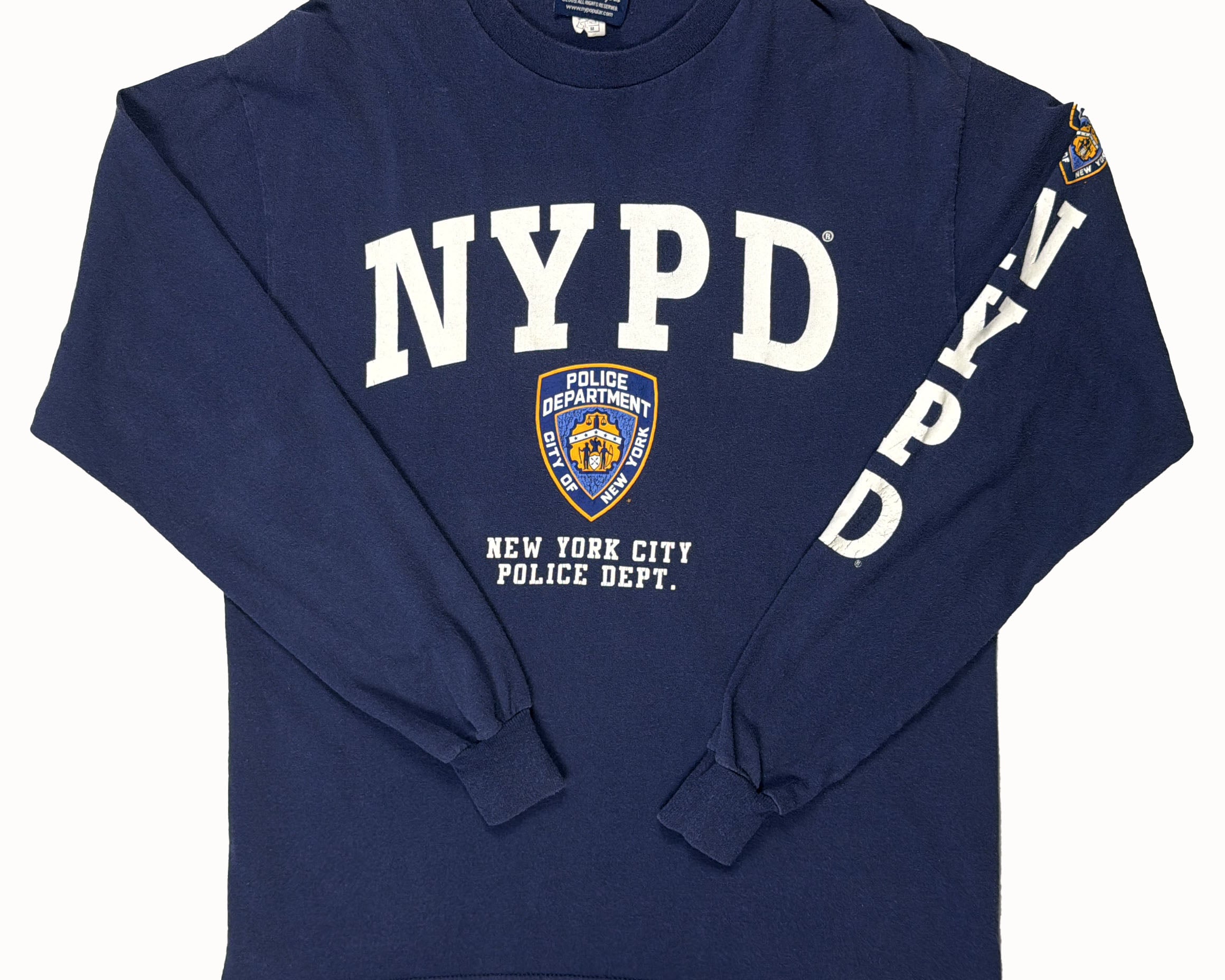 Vintage NYPD Long Sleeve T-Shirt Front