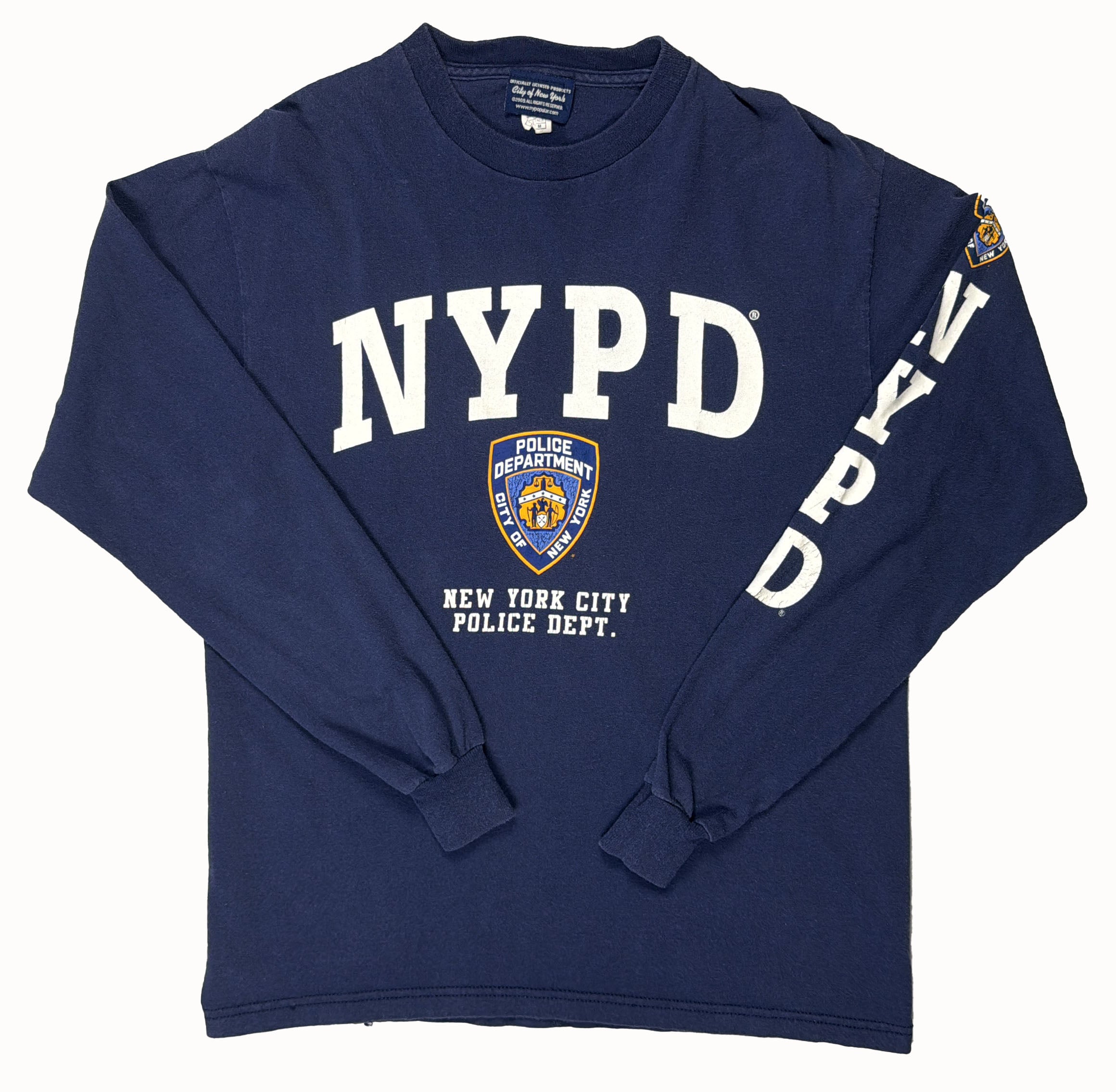 Vintage NYPD Long Sleeve T-Shirt Front