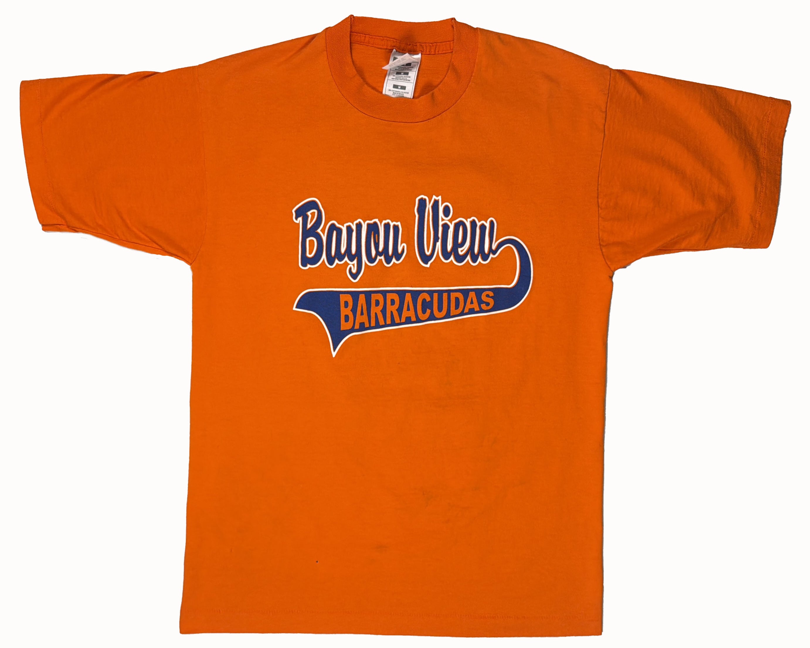 Vintage Bayou View Barracudas T-Shirt Front