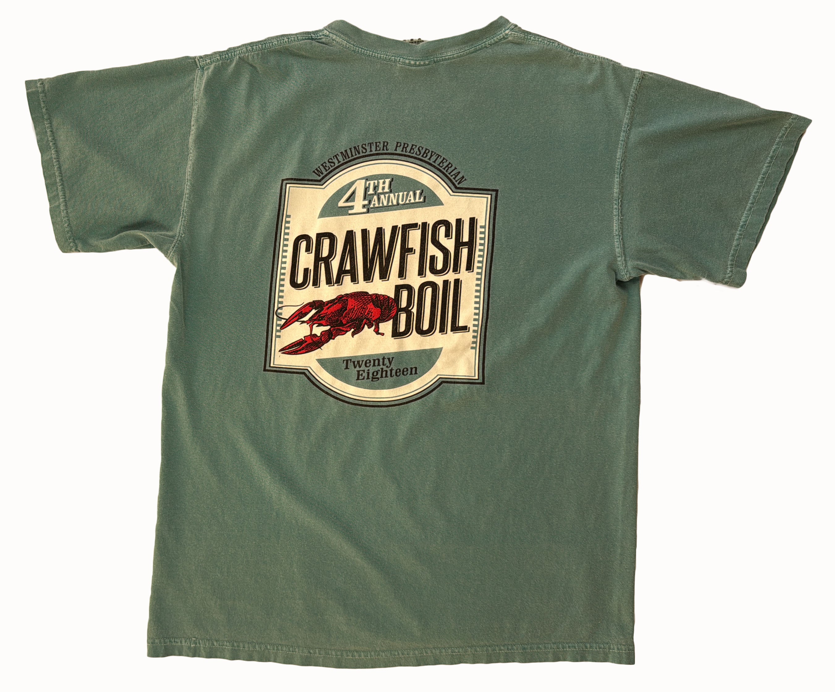 4th Annual Crawfish Boil T-Shirt Back