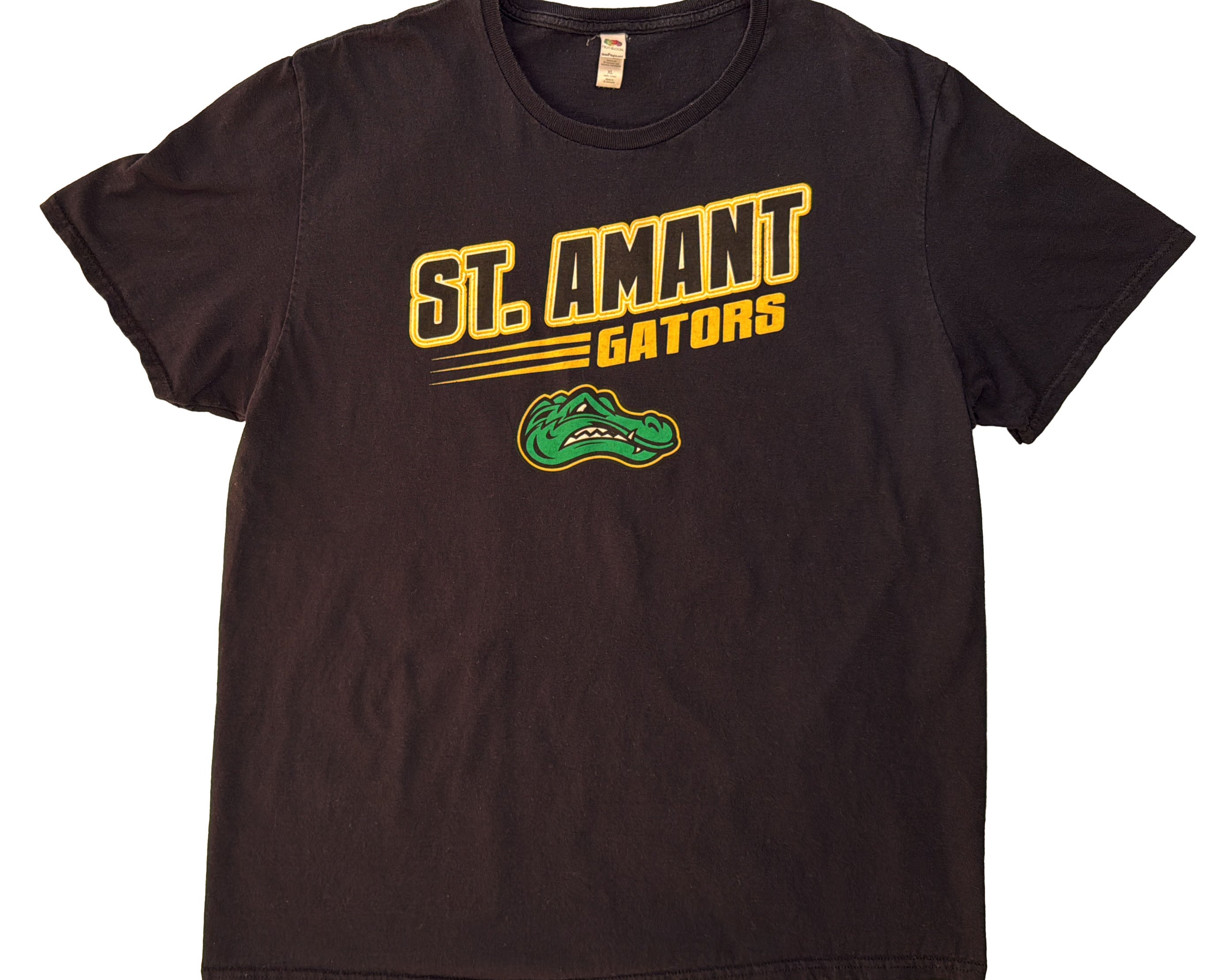 St. Amant Gators Black T-Shirt Front