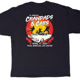 1st Annual Crawdads and Cars T-Shirt Back