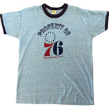 Vintage 1970s Philadelphia 76ers Russell Athletic Tee