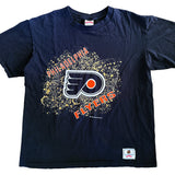Vintage 1989 NHL Philadelphia Flyers Nutmeg Mills T-Shirt