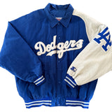 Vintage 1990s Los Angeles Dodgers Diamond Collection Two Colour Starter Jacket