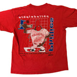 Vintage 1993 Philadelphia Phillies Distressed Taz Looney Tunes T-Shirt