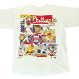 Vintage 1993 Philadelphia Phillies Comic Salem Sportswear T-Shirt