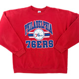 Vintage 1980s/1990s Philadelphia 76ers Trench Sweatshirt