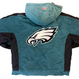 Vintage 1990s Philadelphia Eagles Striped Logo Athletic Jacket