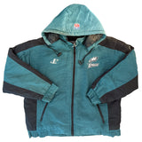 Vintage 1990s Philadelphia Eagles Striped Logo Athletic Jacket