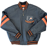 Vintage 1990s/2000s Philadelphia Flyers NHL GIII Carl Banks Leather Jacket