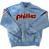 Vintage 1990s/2000s Philadelphia Phillies Light Blue Starter Jacket