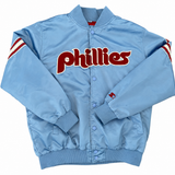 Vintage 1990s/2000s Philadelphia Phillies Light Blue Starter Jacket