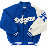 Vintage 1990s Los Angeles Dodgers Diamond Collection Two Colour Starter Jacket