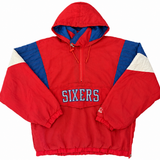 Vintage 1990s Philadelphia 76ers Starter Pullover Jacket