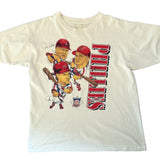 Vintage 1990s Philadelphia Phillies Caricature T-Shirt