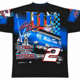 Vintage 1998 Rusty Wallace Miller Lite Chase Authentics T-Shirt