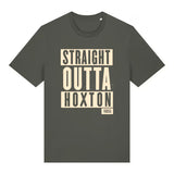 Straight Outta Hoxton T-Shirt Khaki/Cream